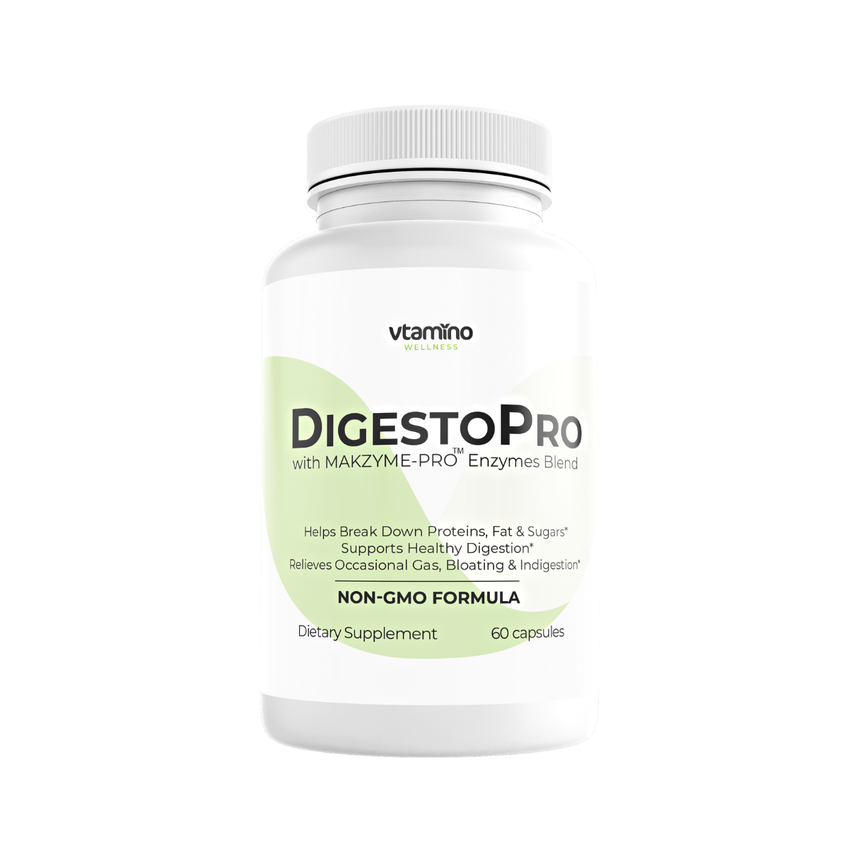 vtamino DigestoPro – with MAKZYME-PRO Enzymes Blend (30 Days Supply)